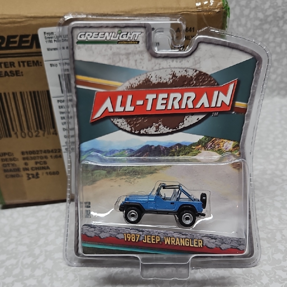 1987 Jeep Wrangler Limited Edition 1:64 Scale Die-cast Jeep All-Terrain